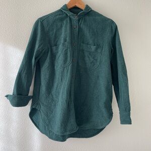 Madewell Green cotton Button-Up Jacket
